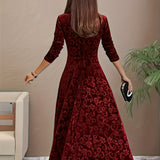 Vespera | Elegantiška Gėlių Midi Suknelė