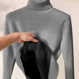 Zoe - Minkštas Megztinis su Aukštu Kaklu