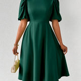 Clara Bloom | Rafinuota Juoda Midi Suknelė