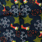 Vyriški medvilniniai kalėdiniai marškiniai su šventiniu raštu ilgarankoviai