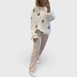 Mila - Palaidinė iš mišrių medvilnės su širdelėmis