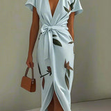 Brenna | Elegantiška Apvyniojimo Suknelė