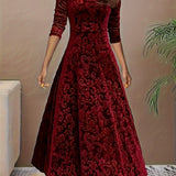 Vespera | Elegantiška Gėlių Midi Suknelė