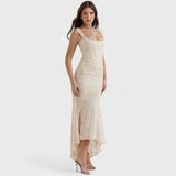 Carisia - Ilga mėlyna suknelė