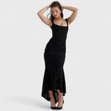 Carisia - Ilga mėlyna suknelė